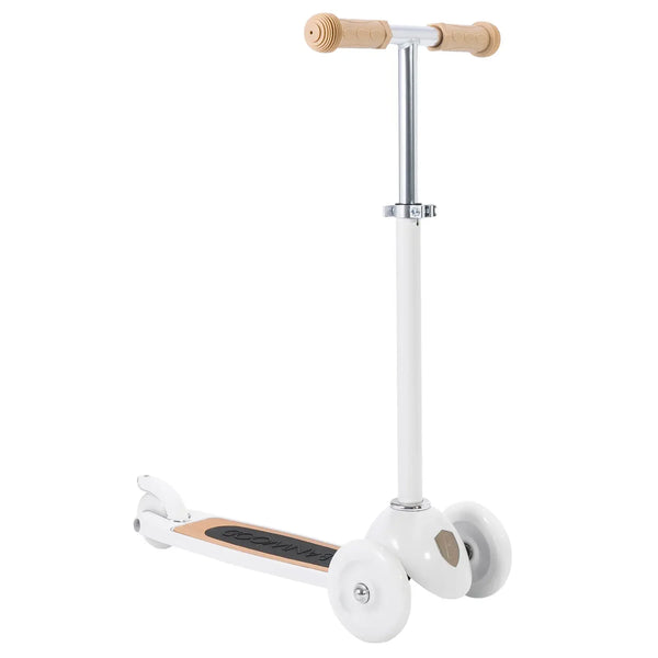 Banwood Kids 3 Wheel Scooter with Basket (White)