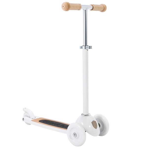 Banwood Kids Scooter with Basket (White)