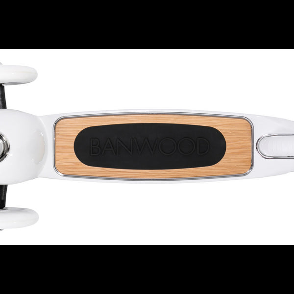 Banwood Kids Scooter with Basket (White)