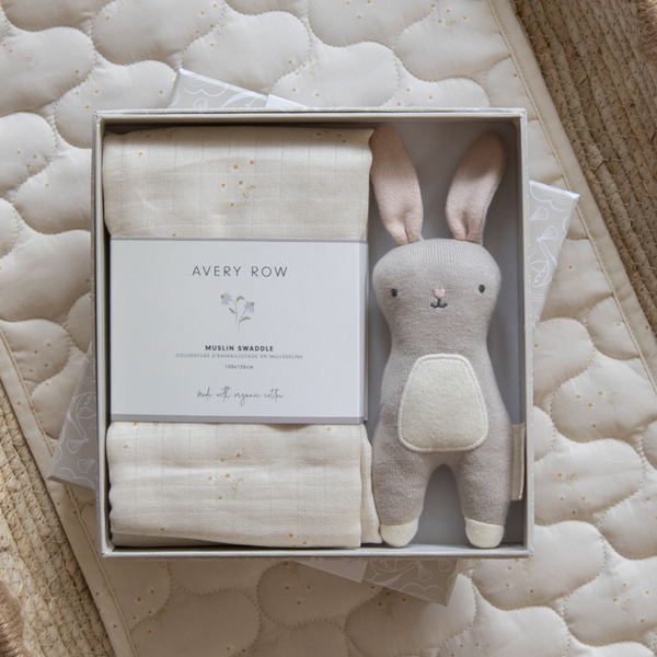 Swaddle & Cuddle Bunny New Baby Gift Set (Chamomile)