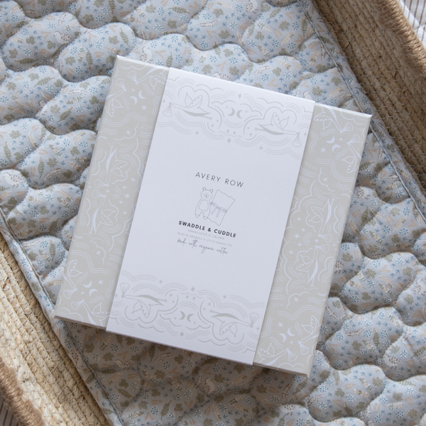 Swaddle & Cuddle Bear New Baby Gift Set (Nature Trail)