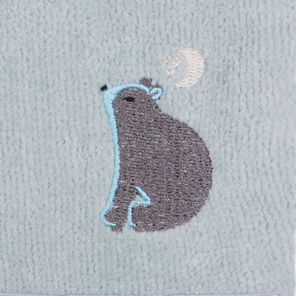 Bear Print Organic Cotton Bath Mitt