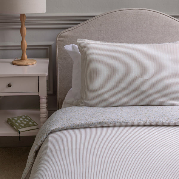 Organic Cotton Single Bedding Set (Stripe)