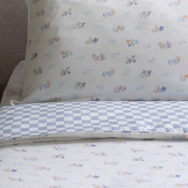 Organic Cotton Single Bedding Set (Coastline)