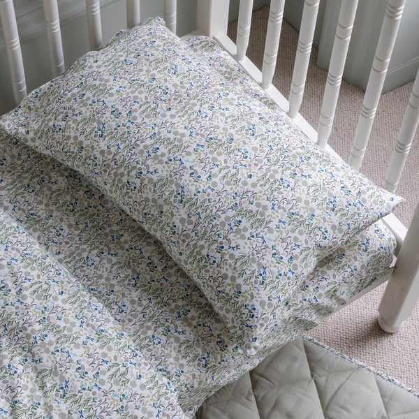 Organic Cotbed Fitted Sheet (Riverbank)
