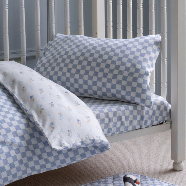 Organic Cotton Cotbed Bedding Set (Waves)