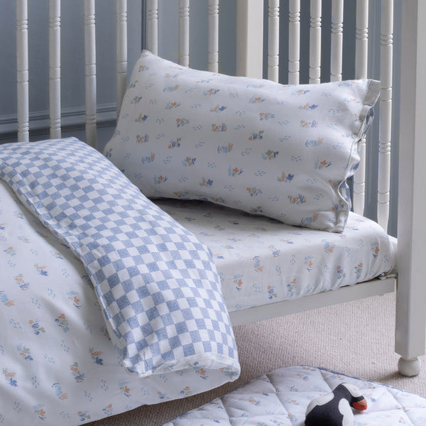 Organic Cotton Cotbed Bedding Set (Coastline)