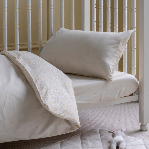 Organic Cotton Cotbed Bedding Set (Wild Chamomile)