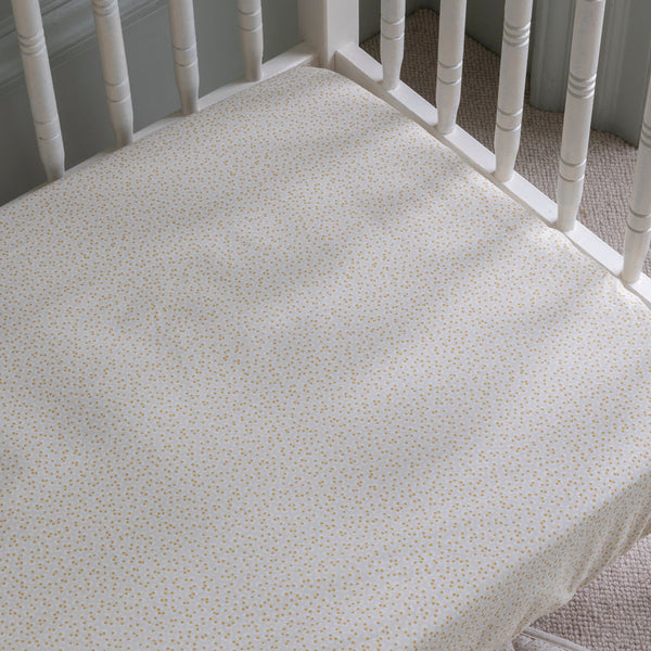 Organic Cotbed Fitted Sheet (Daisy Meadow)