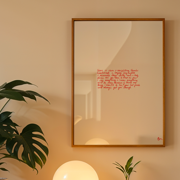 Best Friends Poem Art Print