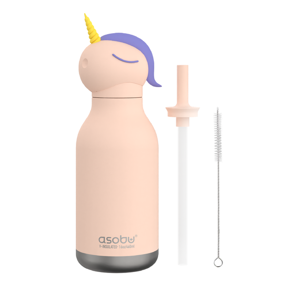 Unicorn Bestie Insulated Screw Top Water Bottle 470ml