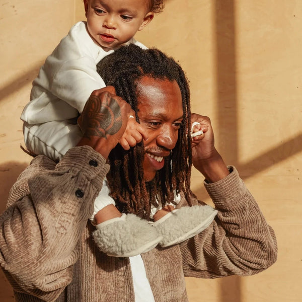 Bini Merino Wool Baby Booties (Cloud)