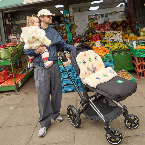 Bobo Letterland Sheepskin Puffmuff