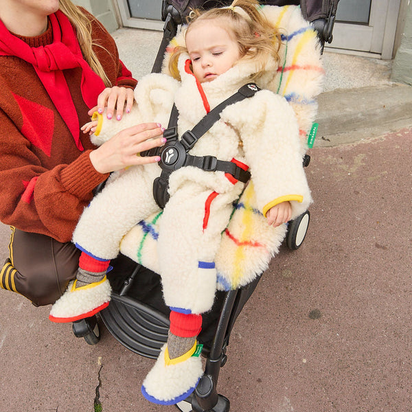 Bobo Pop Check Sheepskin Snuggler