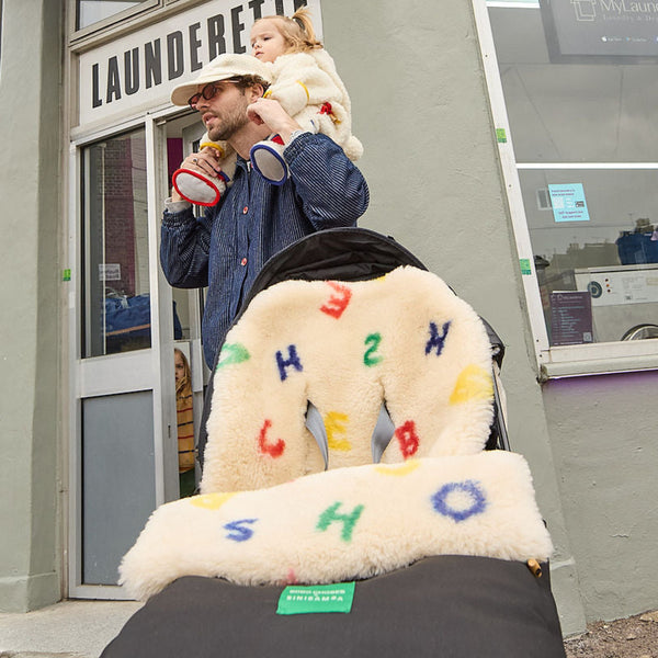 Bobo Letterland Sheepskin Puffmuff