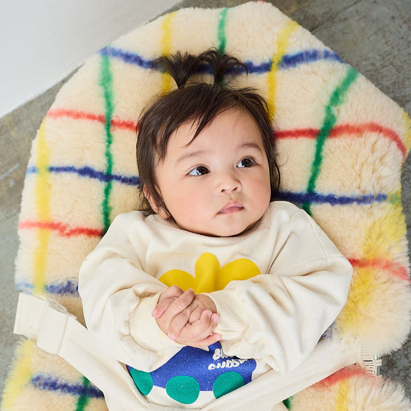 Bobo Pop Check Sheepskin Snuggler