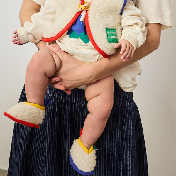 BOBO X BINI Merino Wool Baby Booties