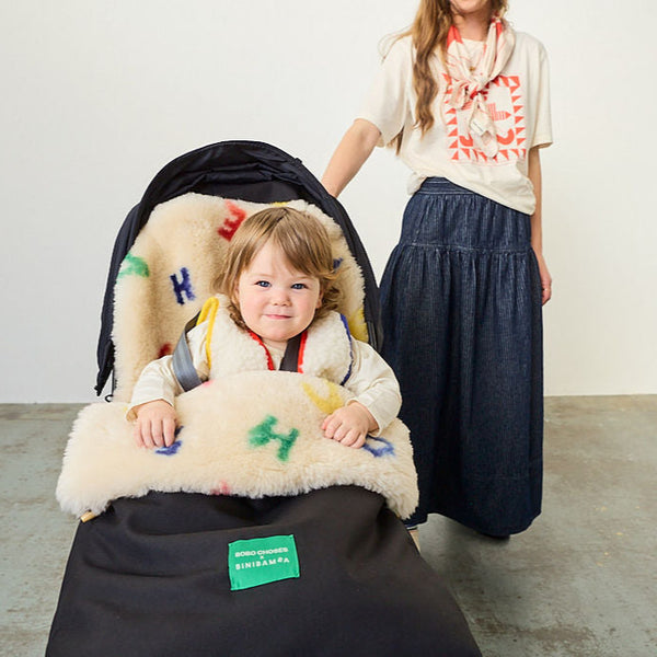 Bobo Letterland Sheepskin Puffmuff