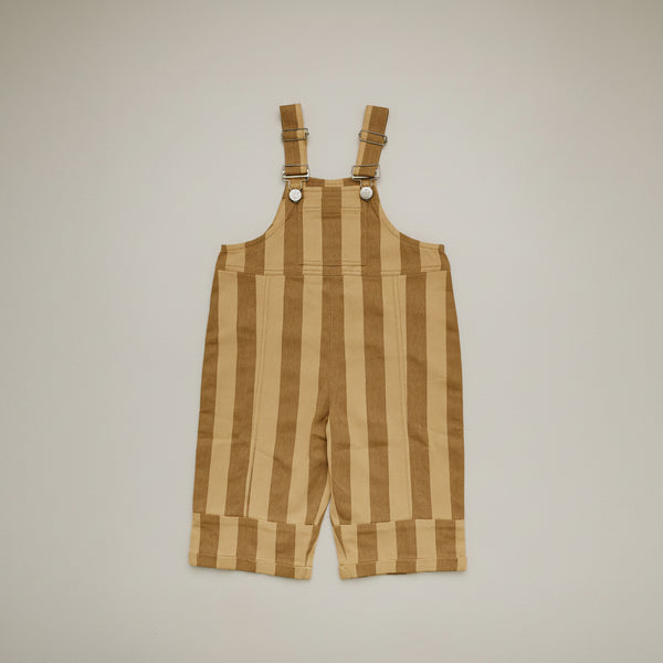 Blythe Banoffee Stripe Cotton Dungarees