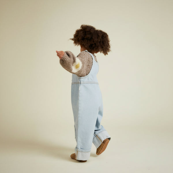 Blythe Egg Patch Denim Cotton Dungarees