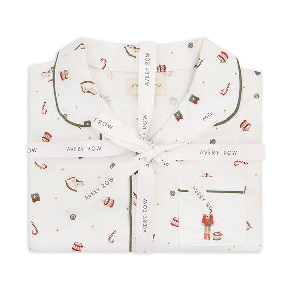 Organic Cotton Flannel Christmas Pyjamas (Nutcracker)