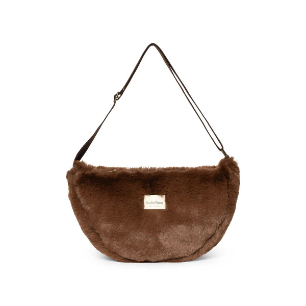 MAMA Studio Noos Faux Fur Pack Cross Body Bag (Brown)