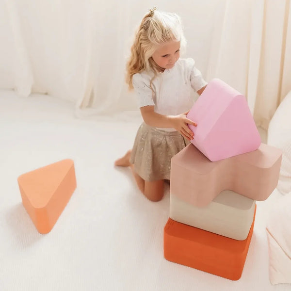 Trapezium Foam Play Blocks (Earth Collection)