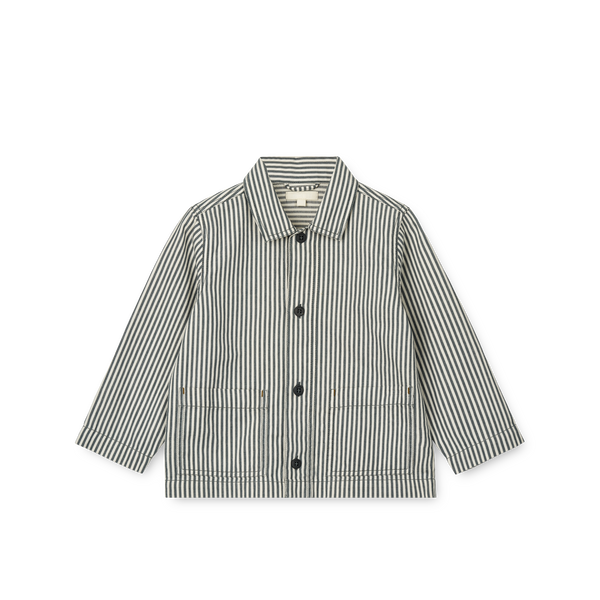 Bruno Striped Cotton Overshirt Jacket