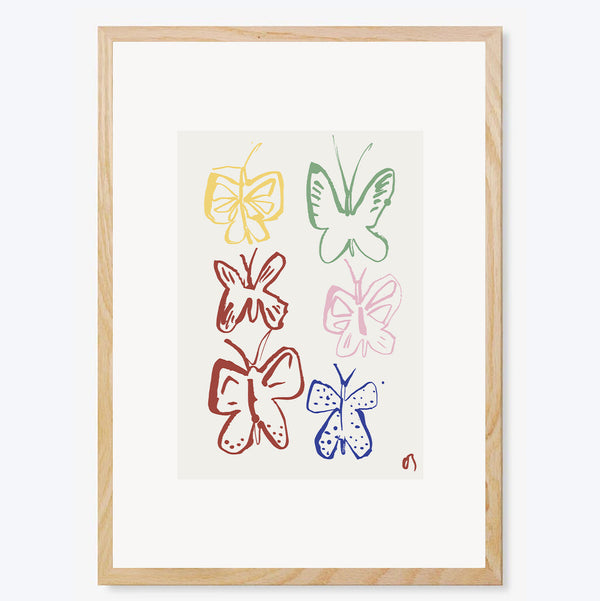 The Butterflies in Colour Art Print