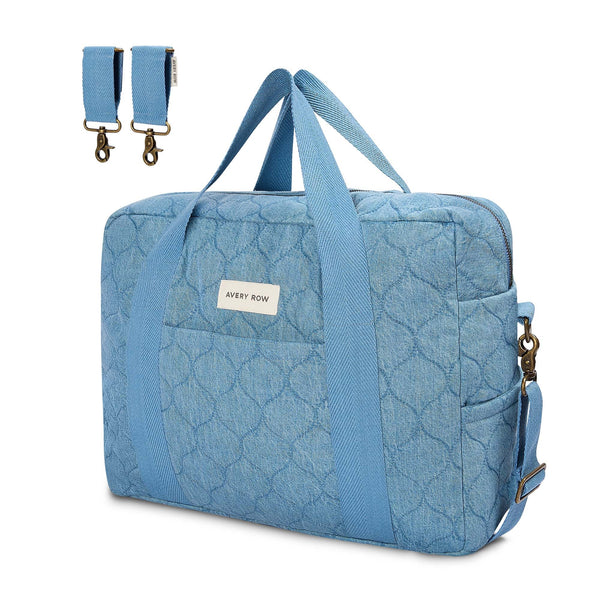 Baby Changing Bag with Pram Clips (Denim)