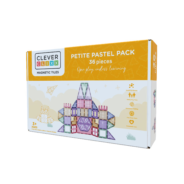 Petite Pack Pastel Magnetic Tiles 36 Pieces