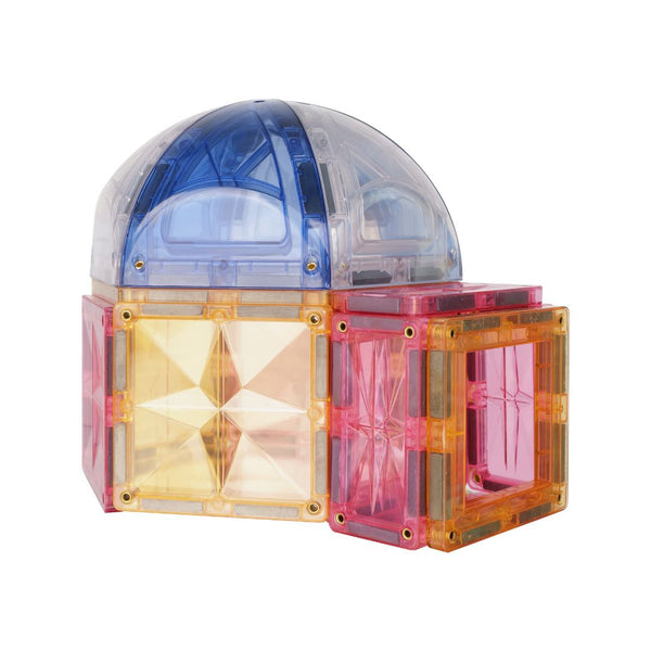 Small Curved Pack Pastel Magnetic Tiles 34 Pieces