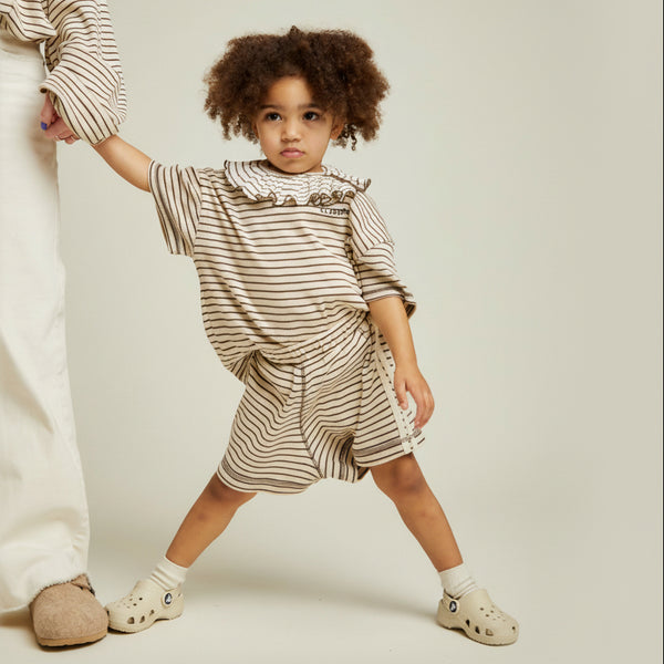 Harper Coco Stripe Cotton Shorts