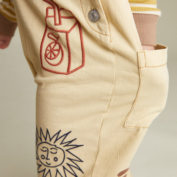 Piper Embroidered Breakfast Dungarees