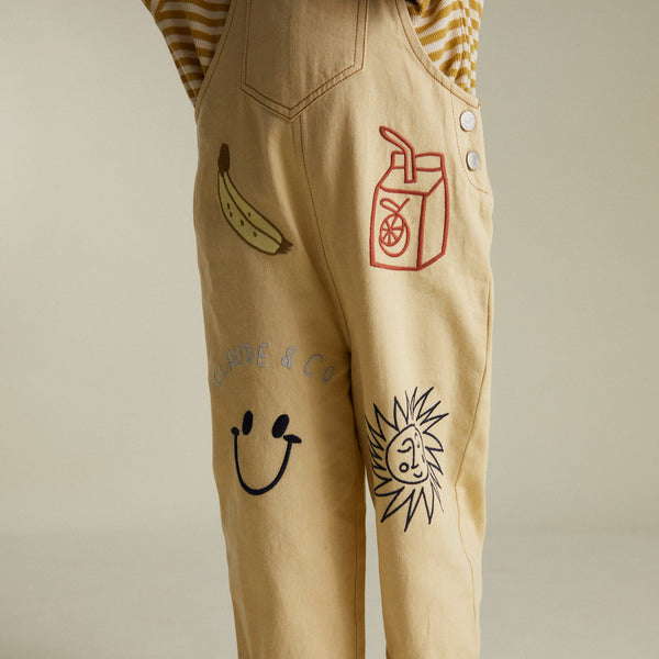 Piper Embroidered Breakfast Dungarees