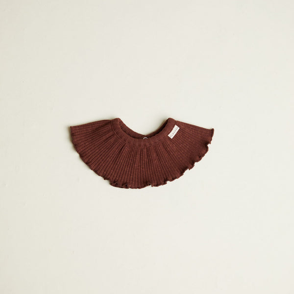Bobbi Detachable Frilled Collar Bib (Plum)