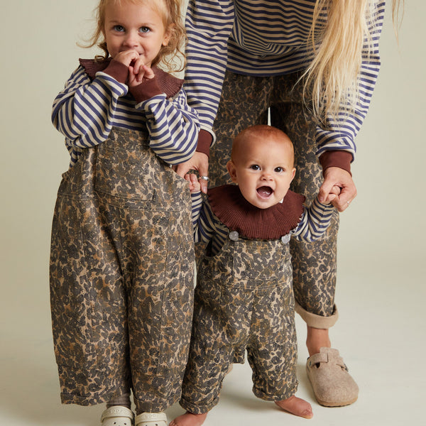 Blythe Leopard Print Cotton Dungarees