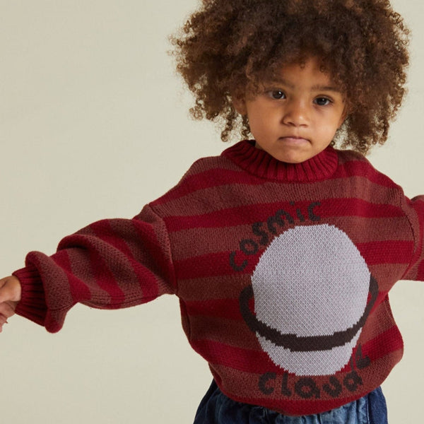 Saturn Maroon Knit Sweater