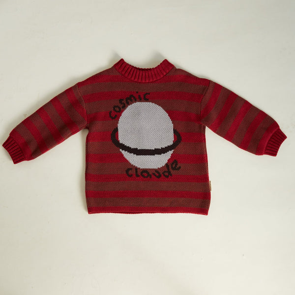Saturn Maroon Knit Sweater
