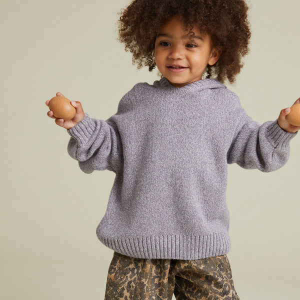 Harley Lilac Knit Hoodie