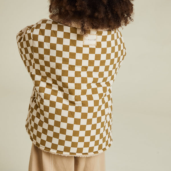Emery Coco Checkerboard Padded Coat