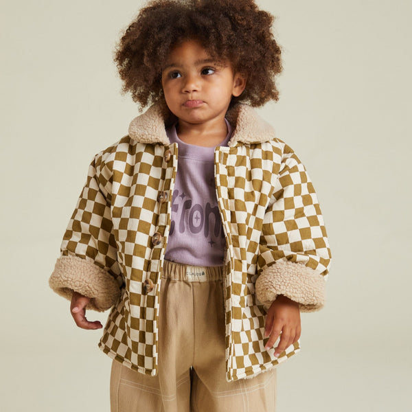 Emery Coco Checkerboard Padded Coat