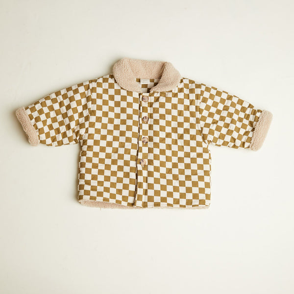 Emery Coco Checkerboard Padded Coat