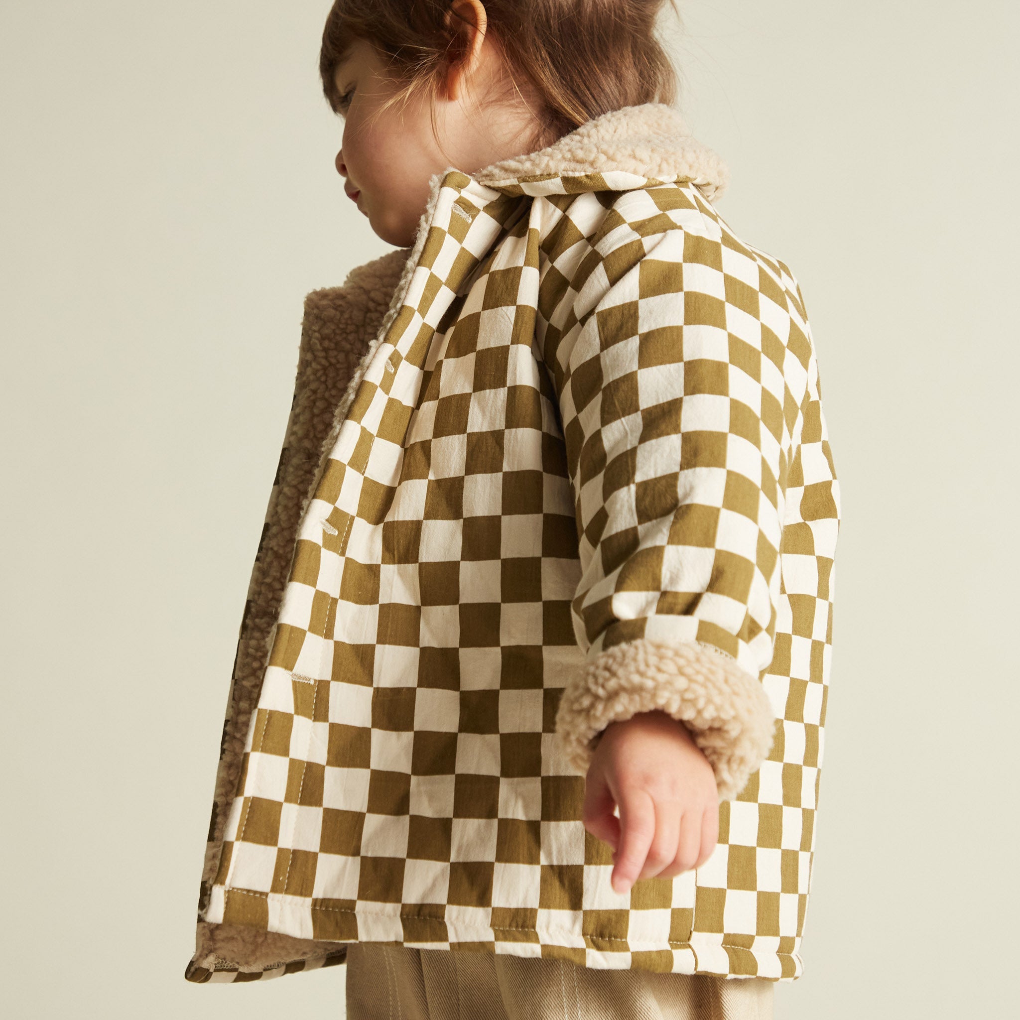 ジャケット・アウター Coco check jacket andmary ANDMARY】Coco check jacket