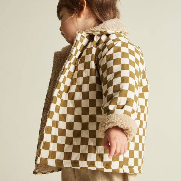 Emery Coco Checkerboard Padded Coat