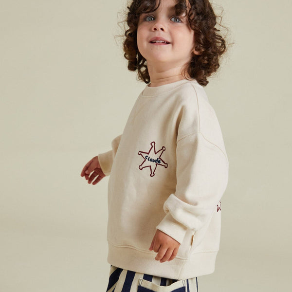 Carner Cosmic Space Cotton Sweatshirt (Ecru)