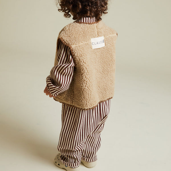 Amos Sand Folk Teddy Gilet