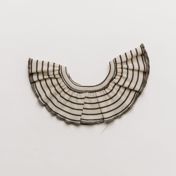Bobbi Coco Stripe Detachable Frilled Collar Bib