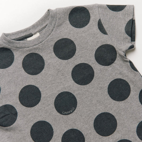 Opal Polka Dot Marl Cotton Playsuit Romper