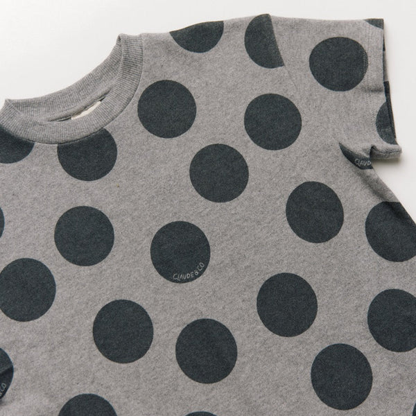 Opal Polka Dot Marl Cotton Playsuit Romper